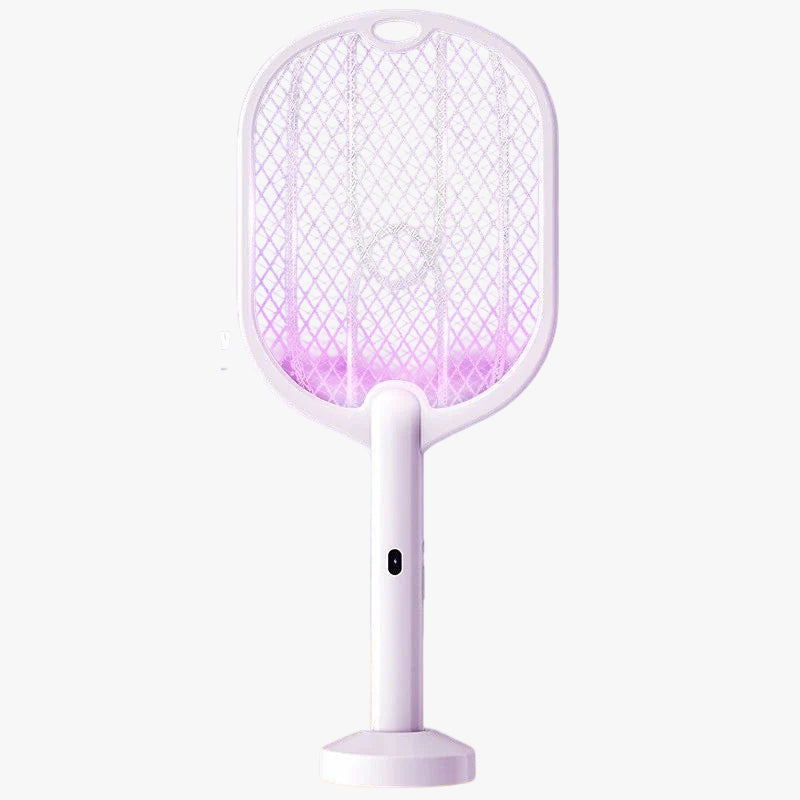 3-in-1 Electric Mosquito Swatter with Lamp and Wall Mount – 3000V & USB-C Charging