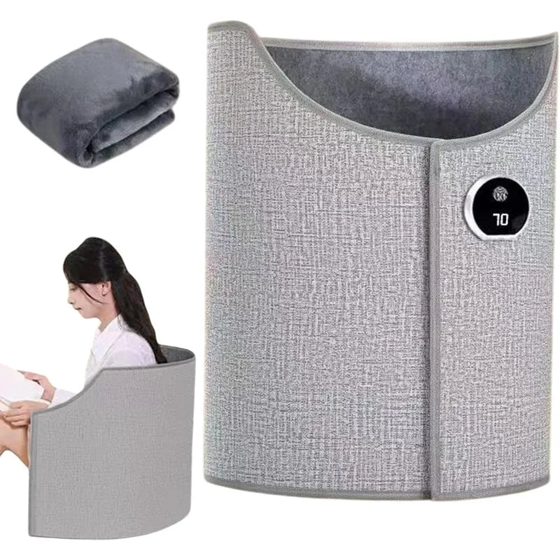 Foldable Under Desk Leg Warmer with Thermostat and Quick Heat