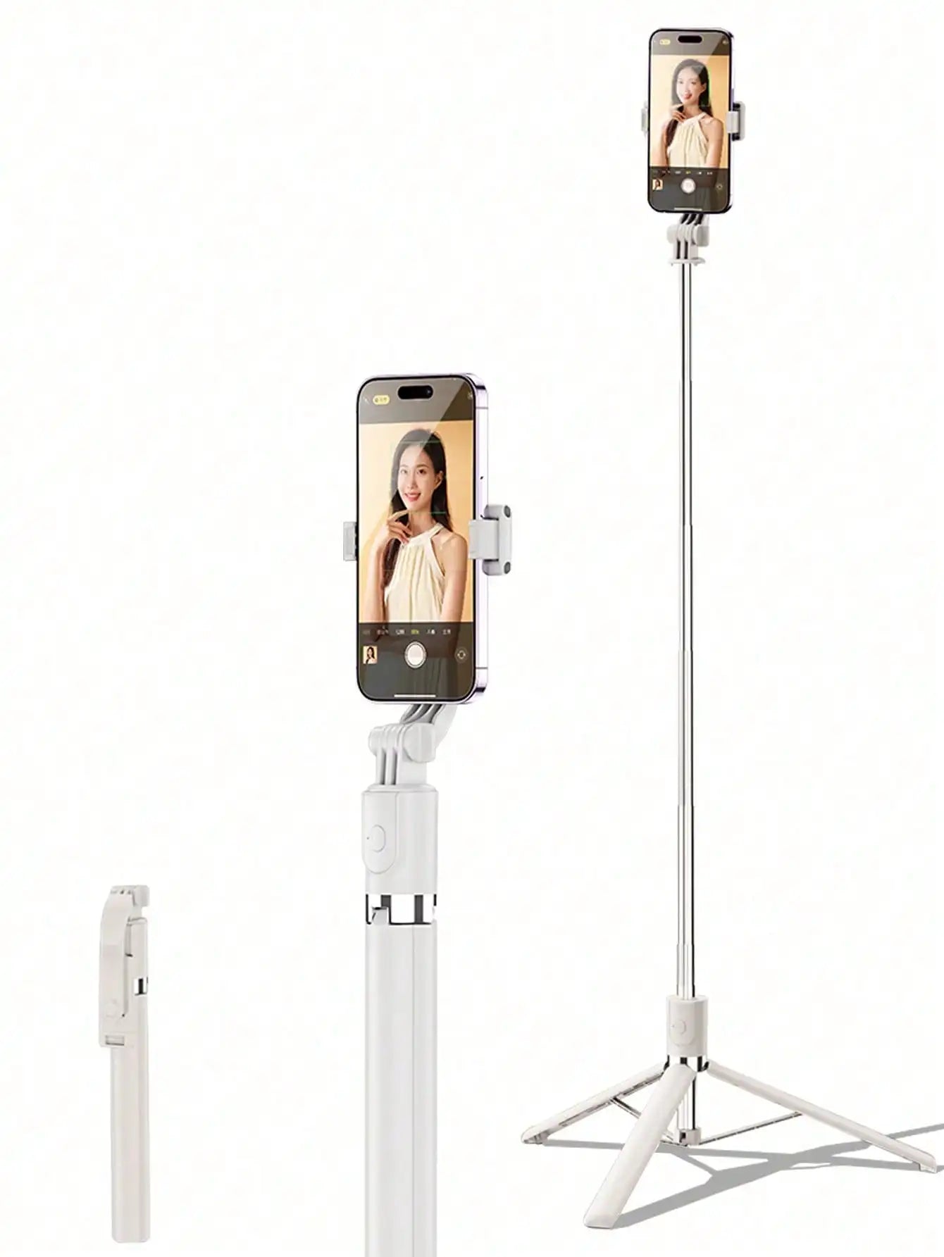 Extendable Mobile Tripod Monopod with Stable Base and Compact Design
