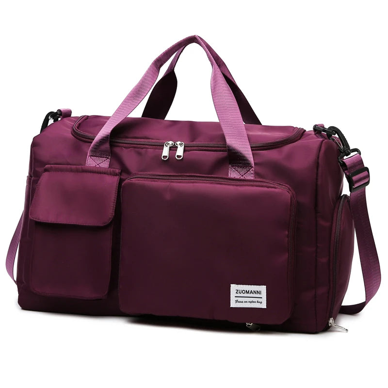 Lightweight Overnight Bag for Women with Dry-Wet Separation and 35L Capacity