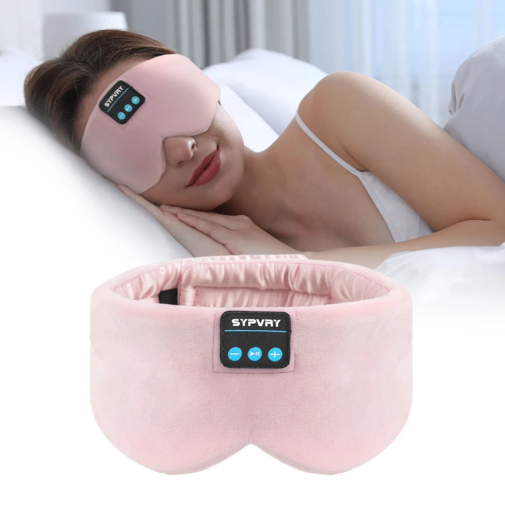 Wireless Music Sleep Mask Bluetooth 5.2 Headphones for Travel and Insomnia Relief