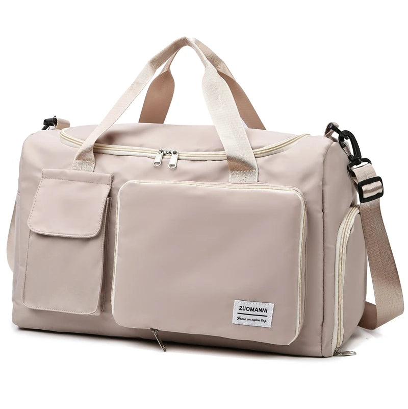 Lightweight Overnight Bag for Women with Dry-Wet Separation and 35L Capacity