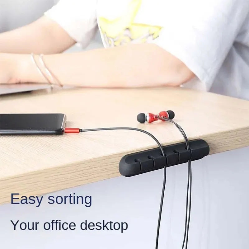 Multi-Slot Cord Manager for USB, Headset and Power Cables