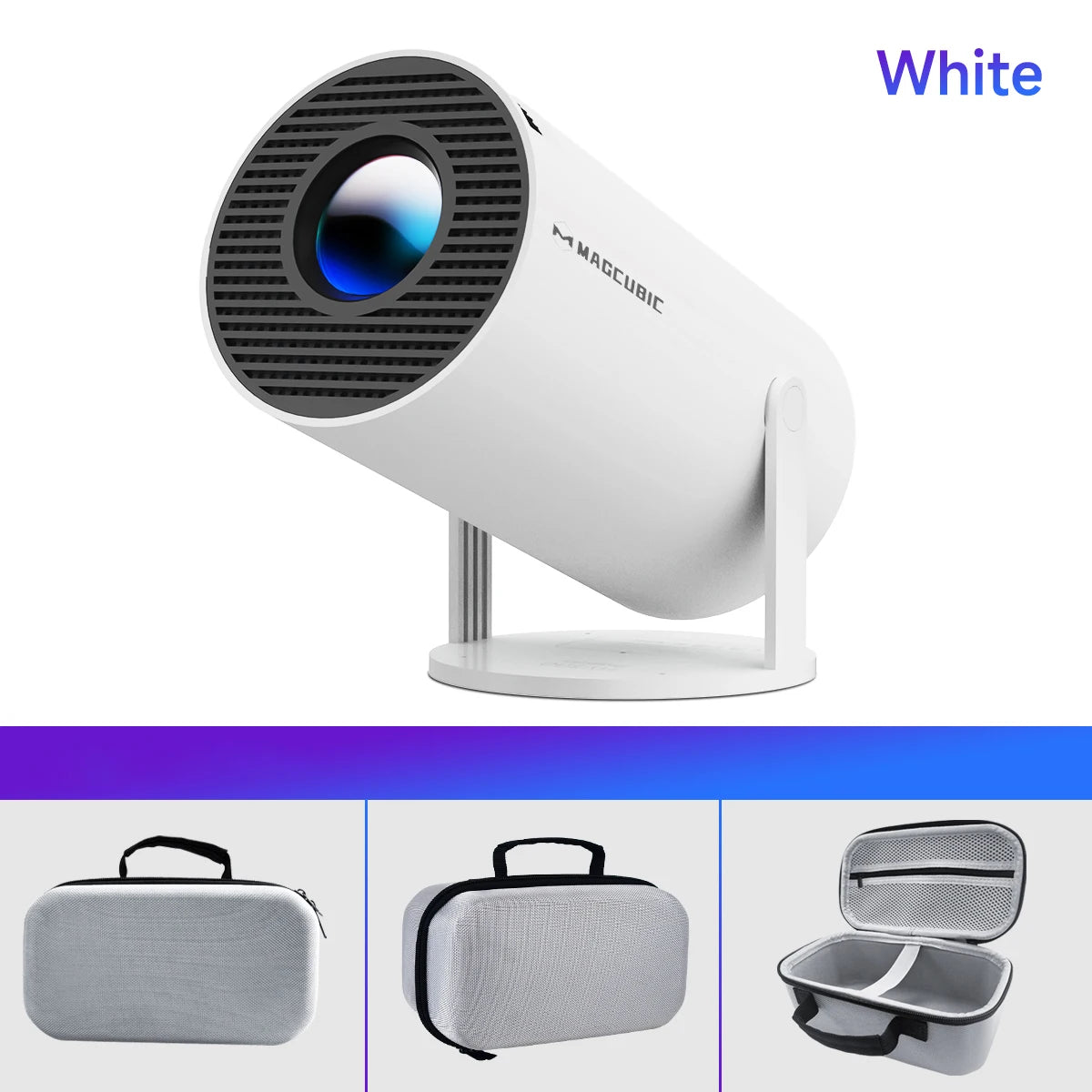 HY300 Pro Smart Projector 4K Supported, 720P Native, Dual WiFi6, Bluetooth 5.0