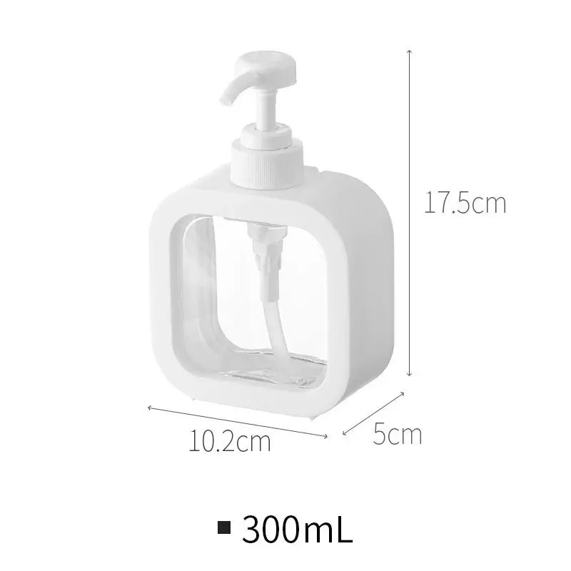 Transparent Pump Bottle with Detachable Shell for Easy Cleaning