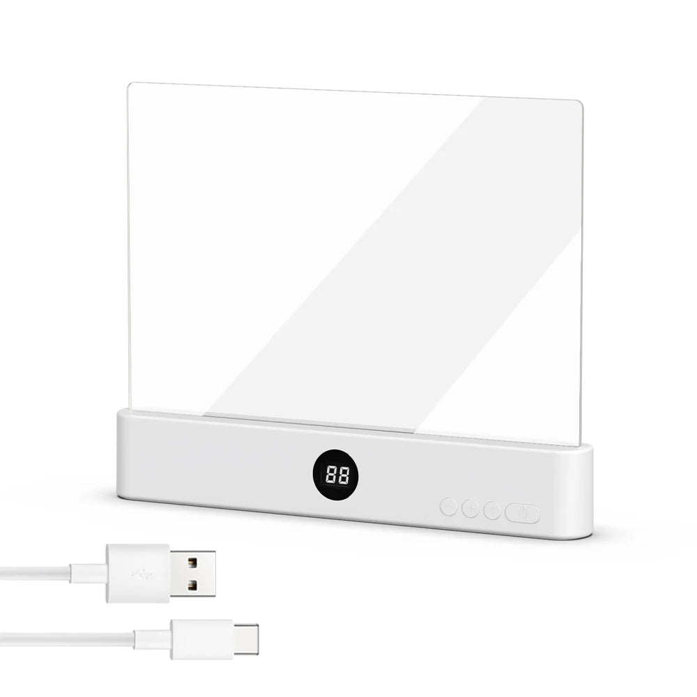 LED Book Light with Timer and Rechargeable Battery for Bedtime Reading