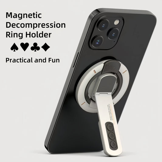 Magnetic Decompression Phone Stand with 360° Rotation for All Devices