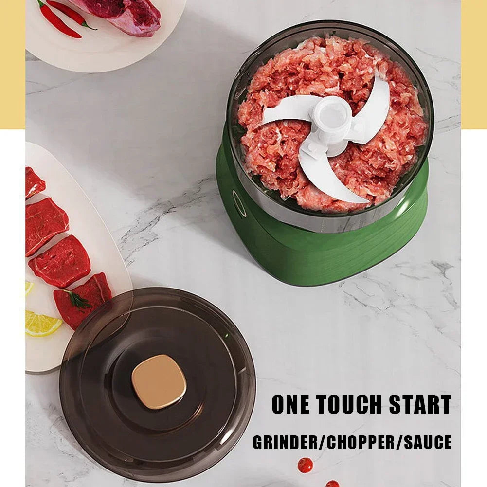 Mini Electric Meat Grinder and Food Chopper Wireless 350ml Capacity