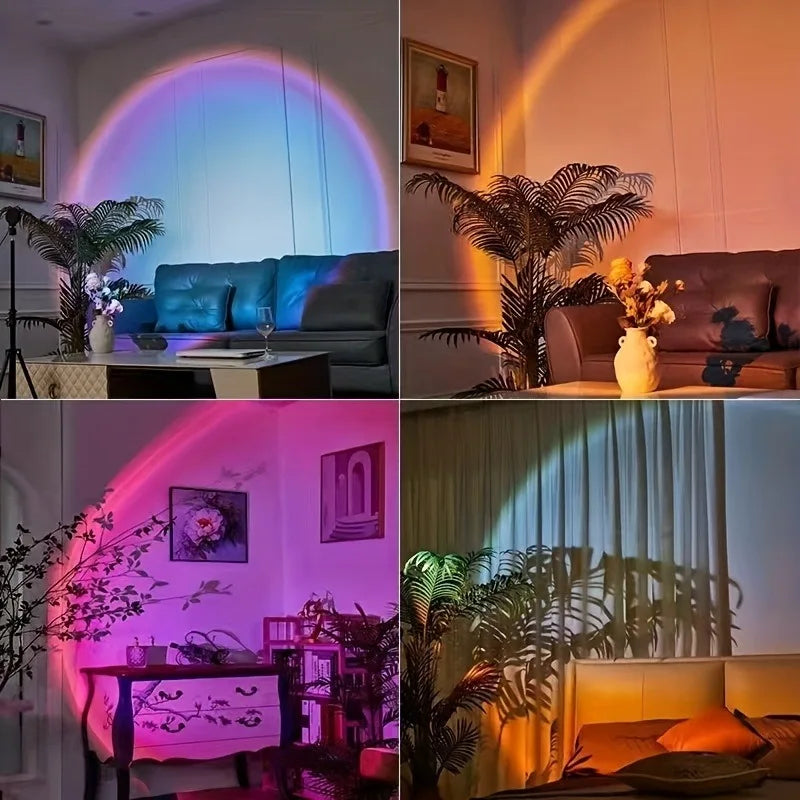 USB LED Sunset Light Projector for Room, Party and Photograph