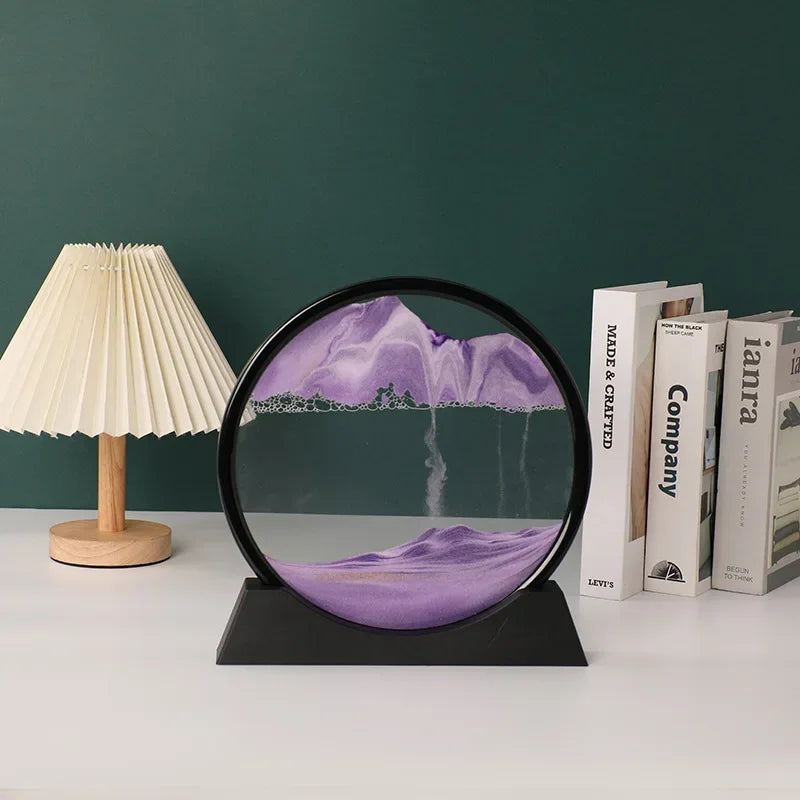 Kinetic Sand Picture Hourglass Dynamic Liquid Sand Art Gift