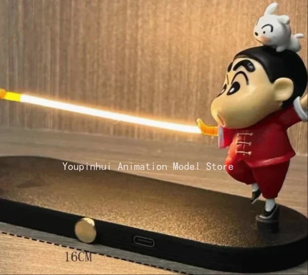 Crayon Shinchan LED Night Light with Charging Base and Desktop Display