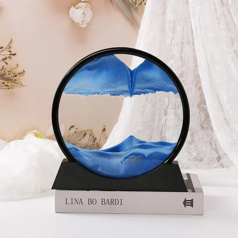Kinetic Sand Picture Hourglass Dynamic Liquid Sand Art Gift