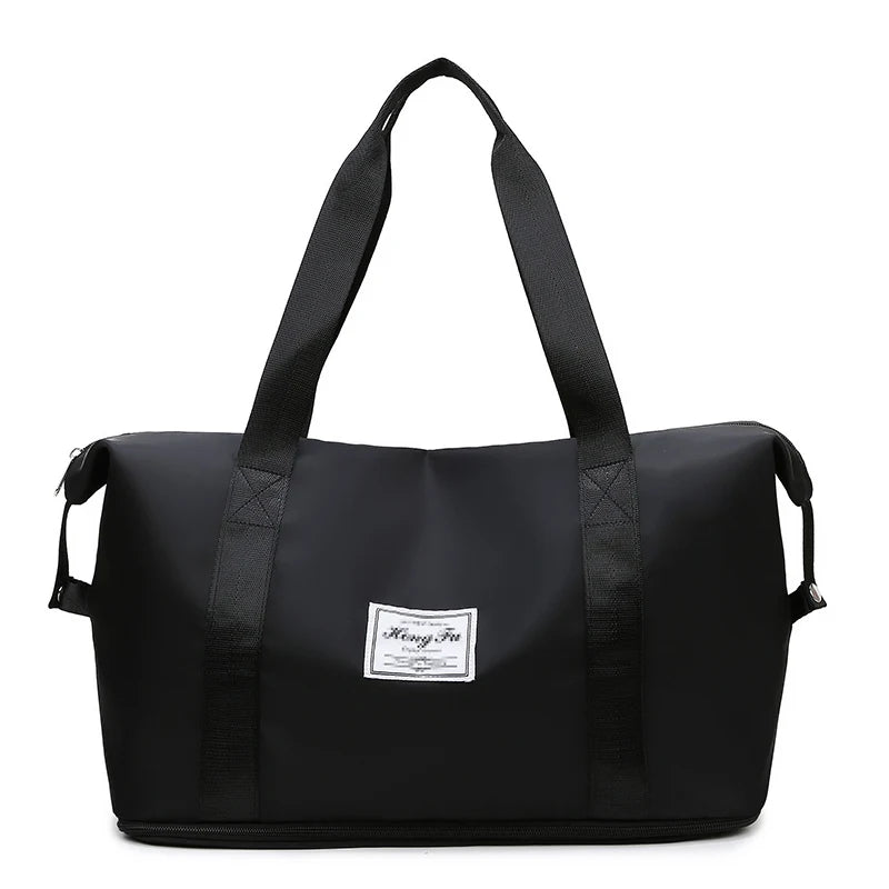 Waterproof Nylon Gym and Travel Tote Bag with Large Capacity