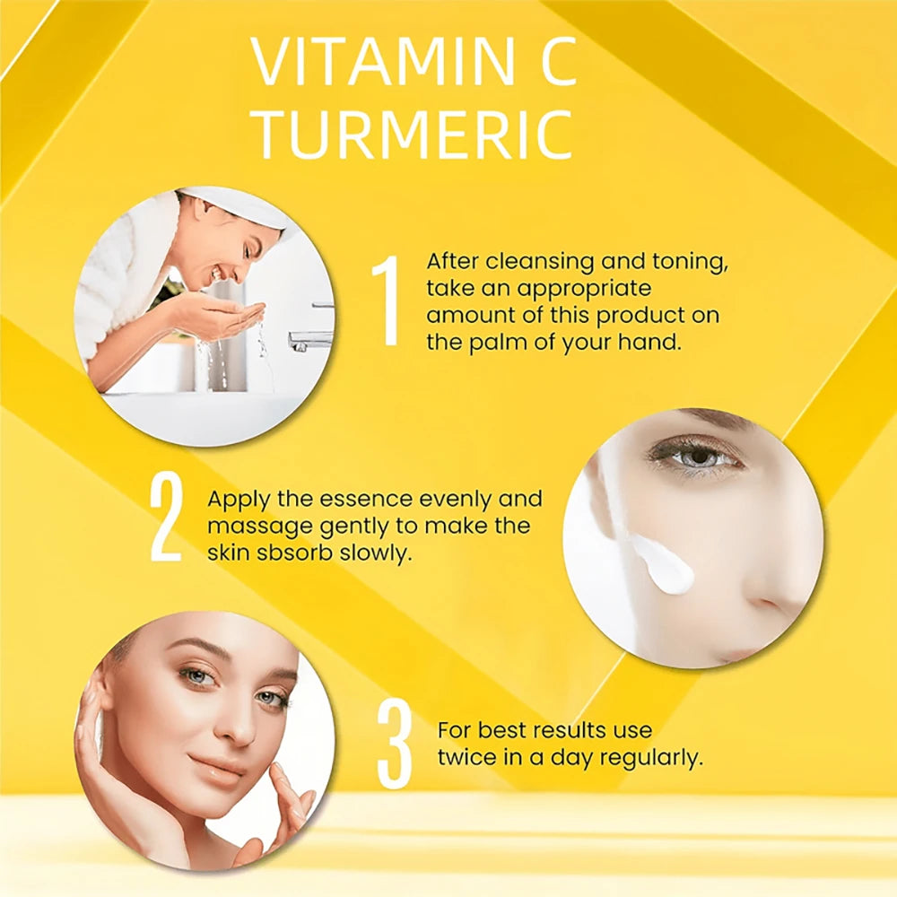 Hyaluronic and Retinol Face Moisturiser with Turmeric and Vitamin C for Smooth Skin