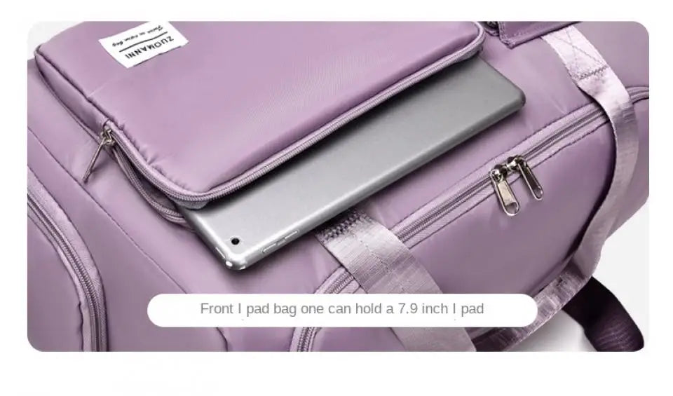Lightweight Overnight Bag for Women with Dry-Wet Separation and 35L Capacity
