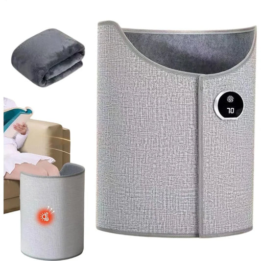 Foldable Under Desk Leg Warmer with Thermostat and Quick Heat