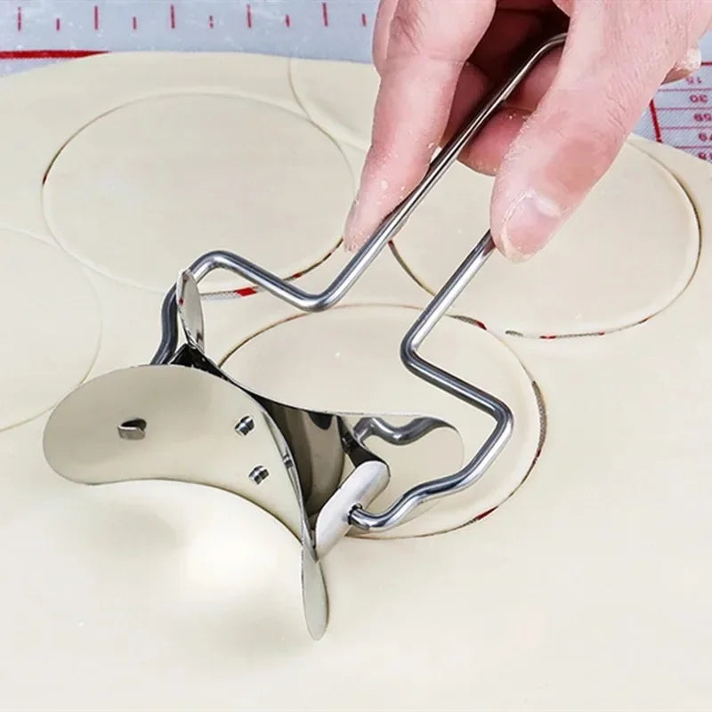 Stainless Steel Dumpling Wrapper Roller Cutter for Noodles & Pasta