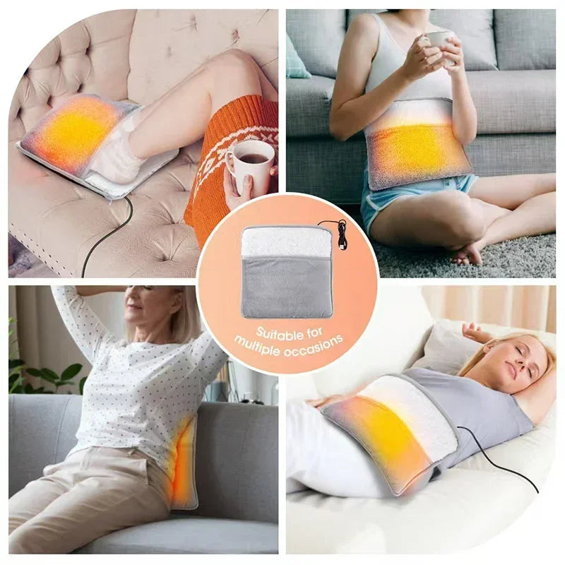 Portable Heated Foot Mat for Home, Office or Bed Use