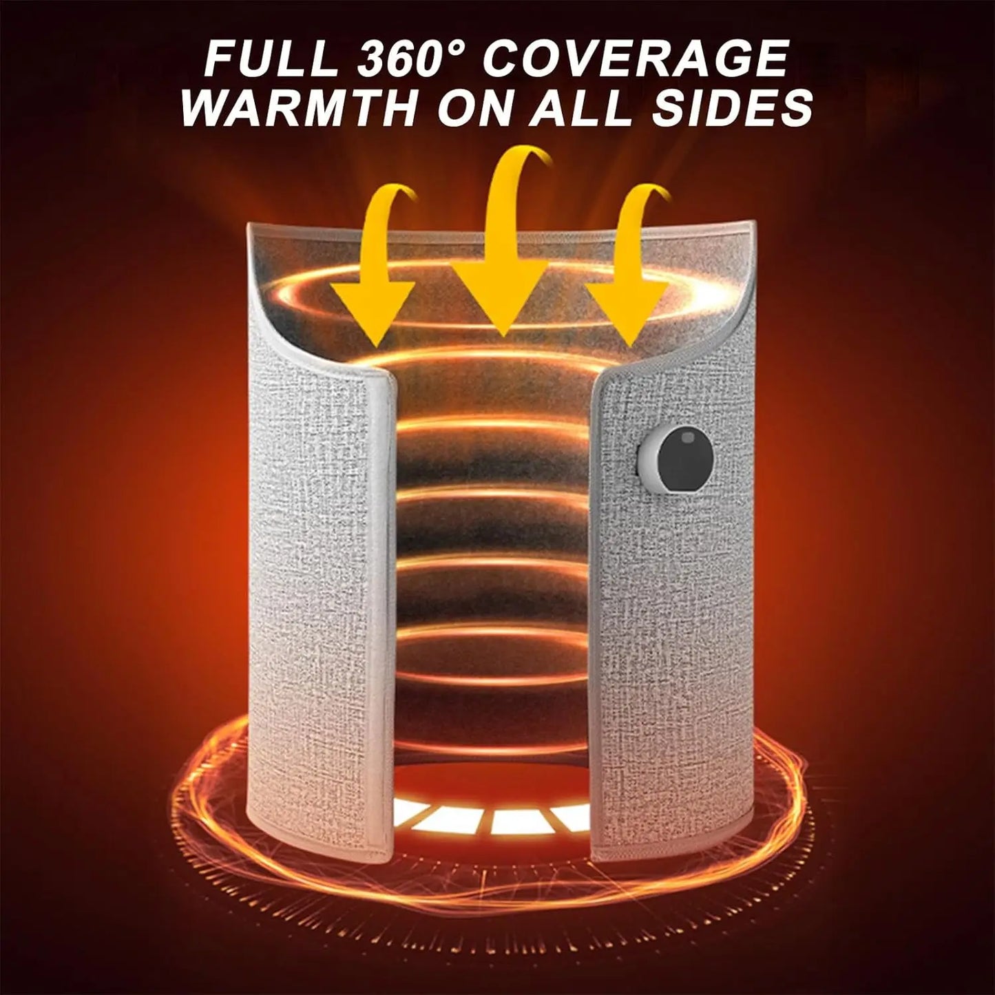 Foldable Under Desk Leg Warmer with Thermostat and Quick Heat