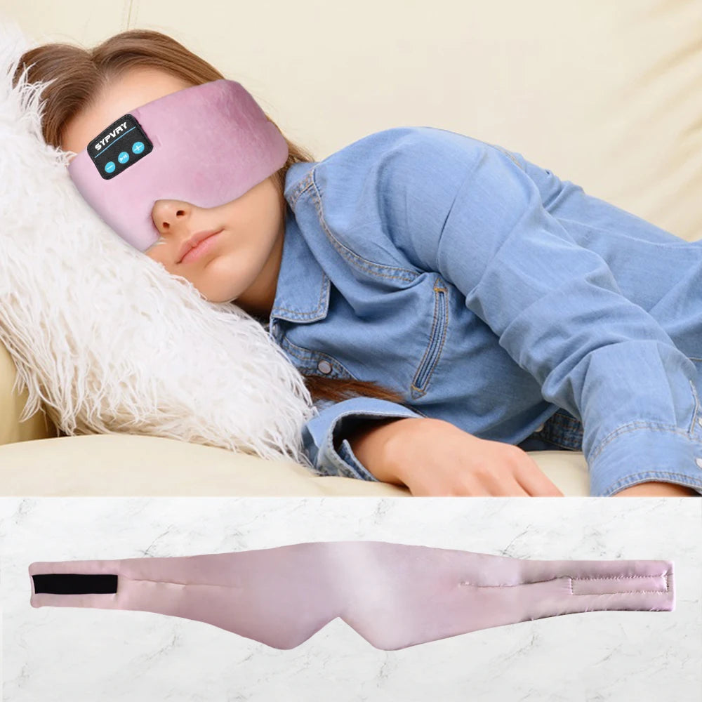 Wireless Music Sleep Mask Bluetooth 5.2 Headphones for Travel and Insomnia Relief