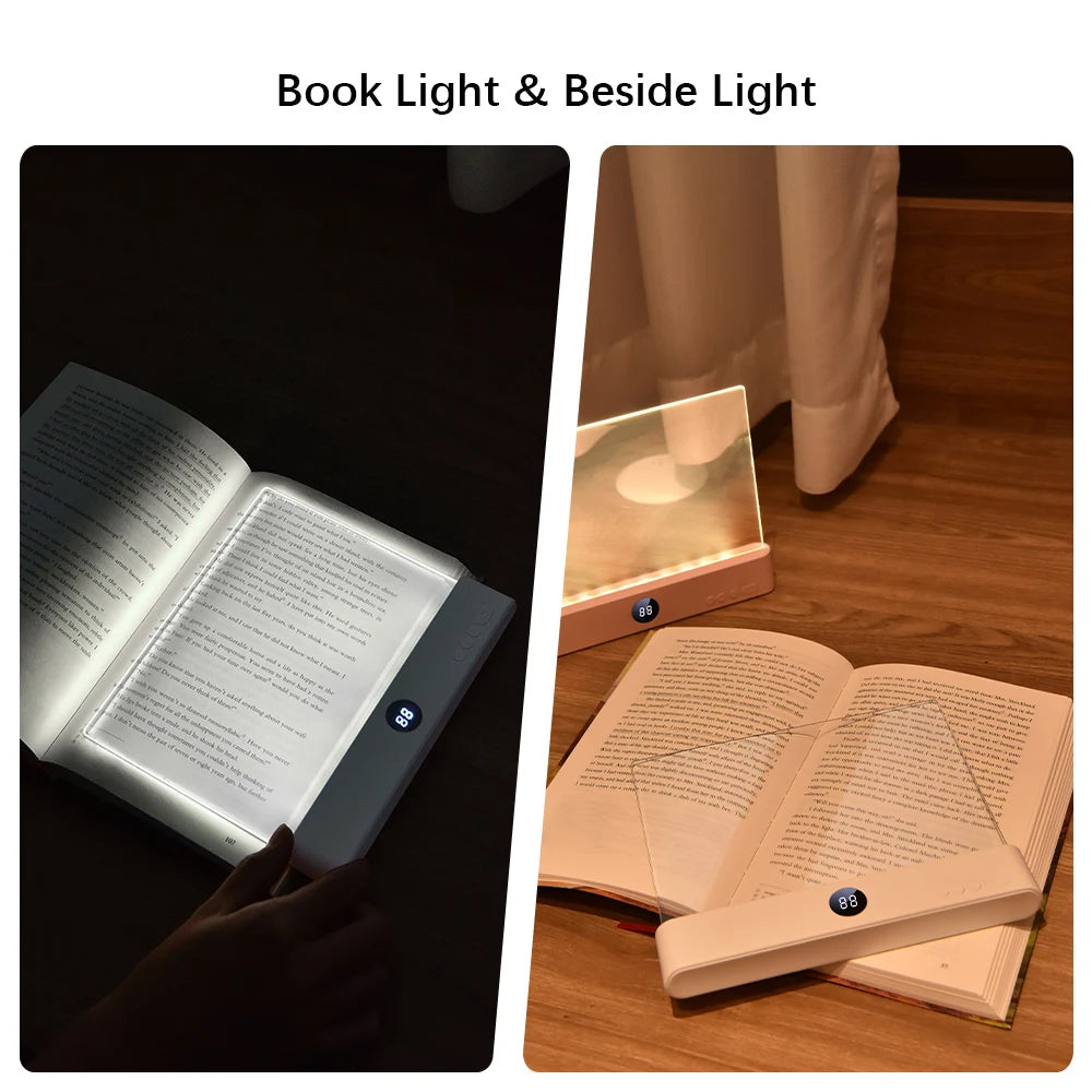 LED Book Light with Timer and Rechargeable Battery for Bedtime Reading