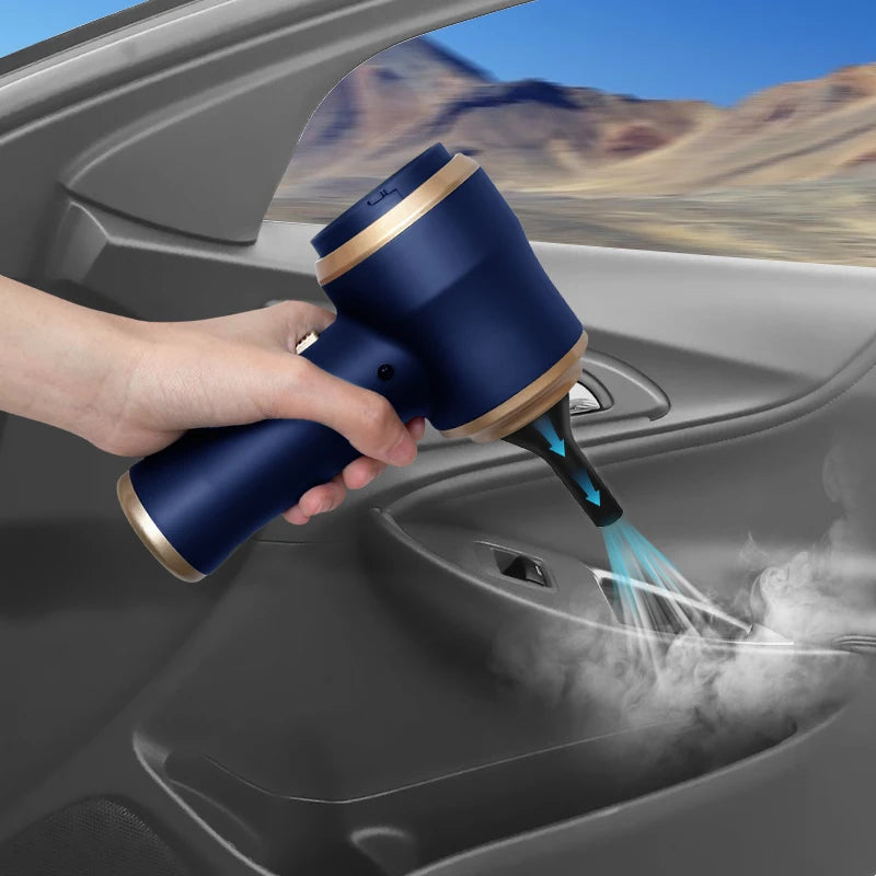 Mini Wireless Car Vacuum Cleaner with Powerful Suction for Home and Auto Use