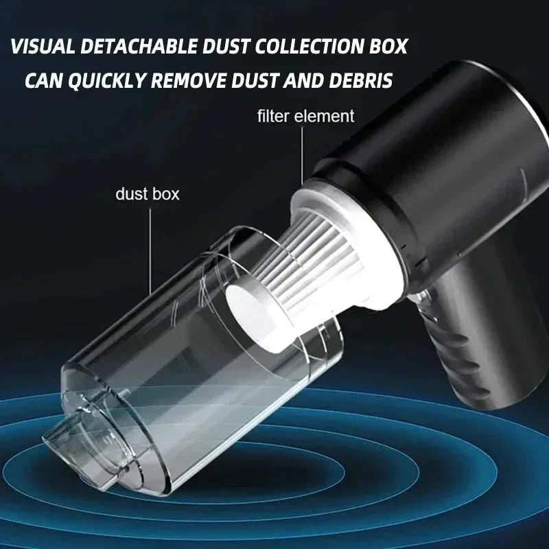 Portable USB Rechargeable Vacuum for Car, Keyboard and Home Use