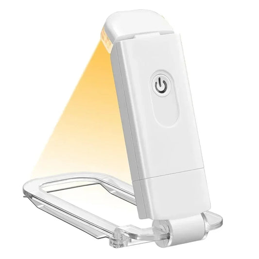 Mini USB Rechargeable Book Light with Amber Glow and Eye Protection