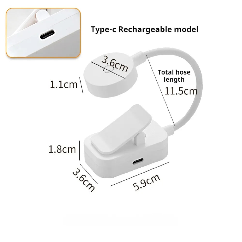 Portable Foldable Book Light for Bedtime Reading with 360° Gooseneck