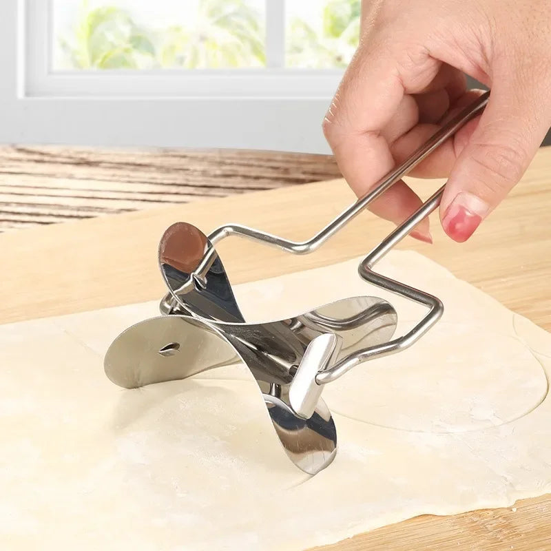 Stainless Steel Dumpling Wrapper Roller Cutter for Noodles & Pasta