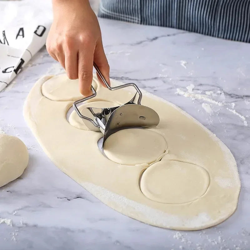 Stainless Steel Dumpling Wrapper Roller Cutter for Noodles & Pasta