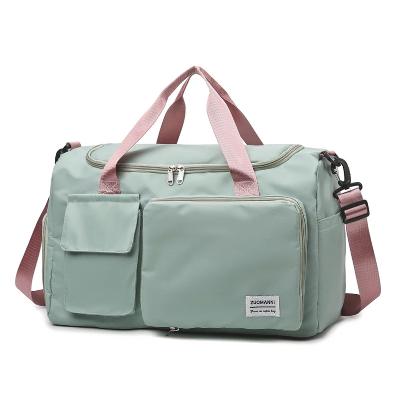 Lightweight Overnight Bag for Women with Dry-Wet Separation and 35L Capacity