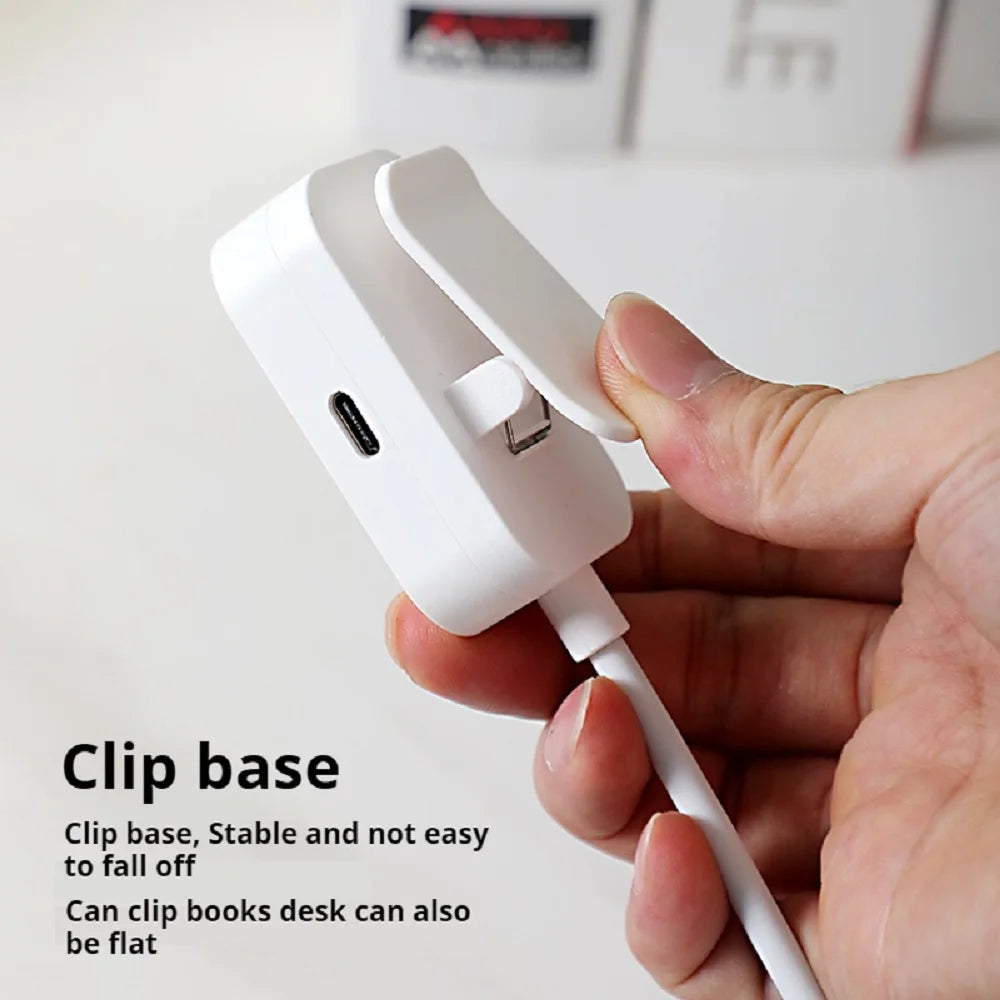 Portable Foldable Book Light for Bedtime Reading with 360° Gooseneck