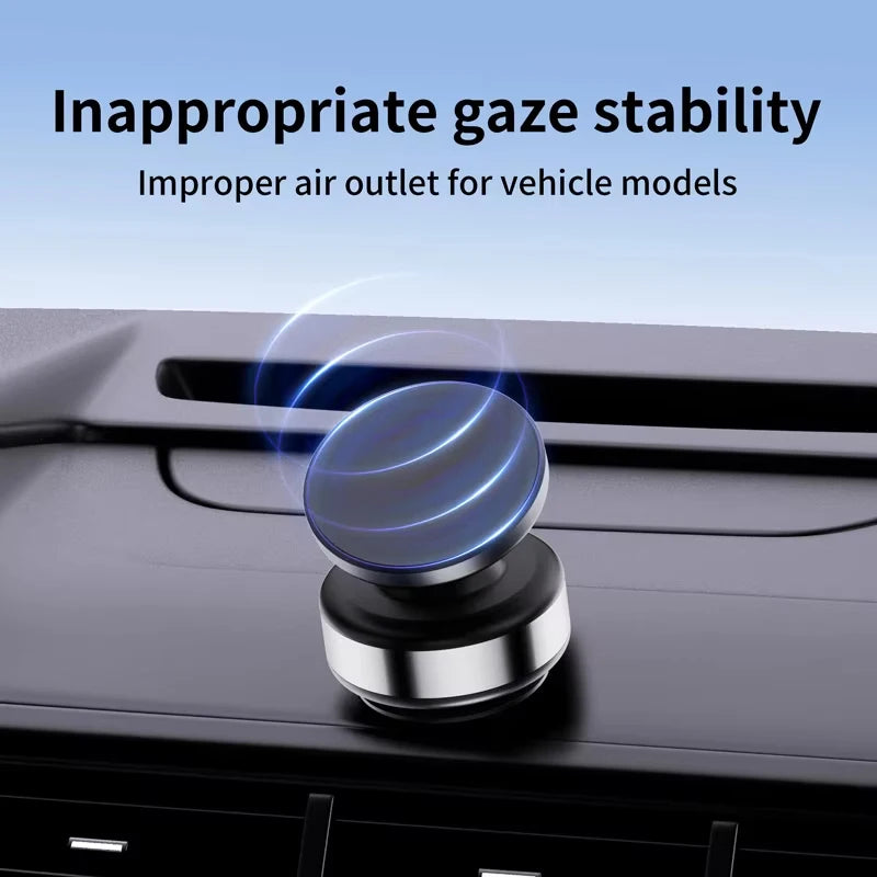 Double-Sided Magnetic Phone Holder with Suction Cup and 360° Rotation