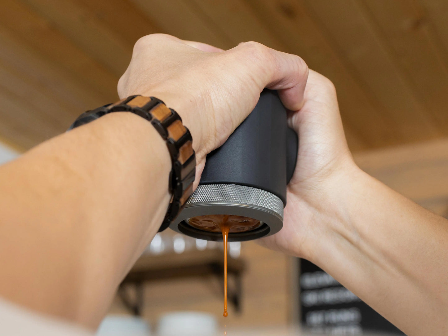 Picopresso Portable Espresso Maker with 18 Bar Pressure for Travel and Home