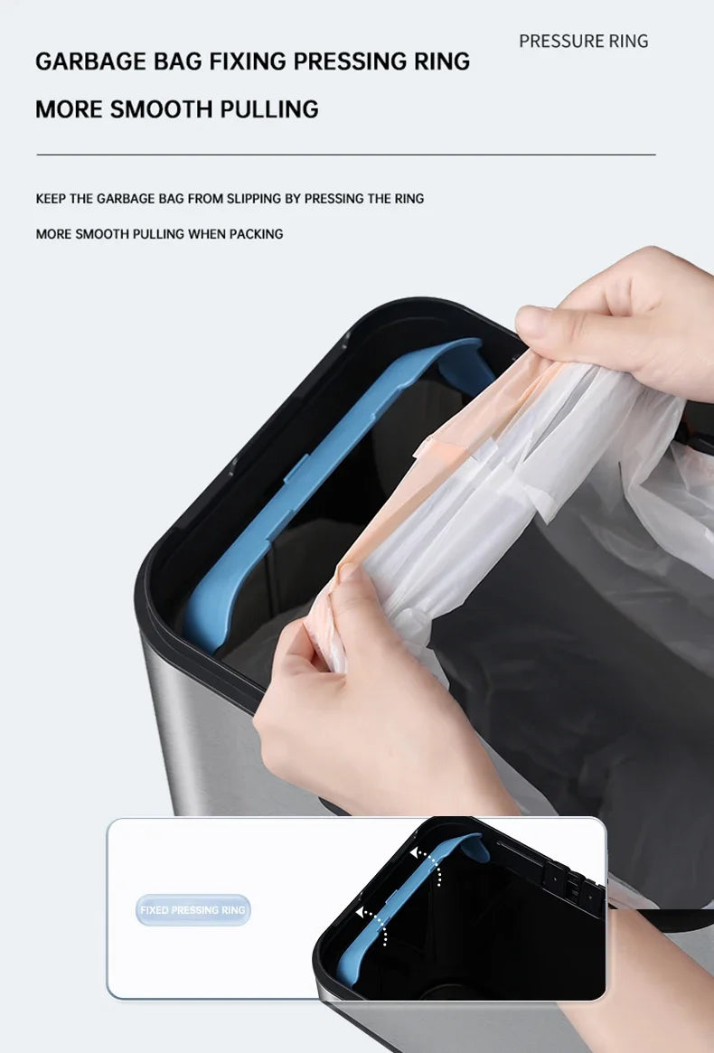 Automatic Sensor Bin 20L Stainless Steel Smart Trash Can