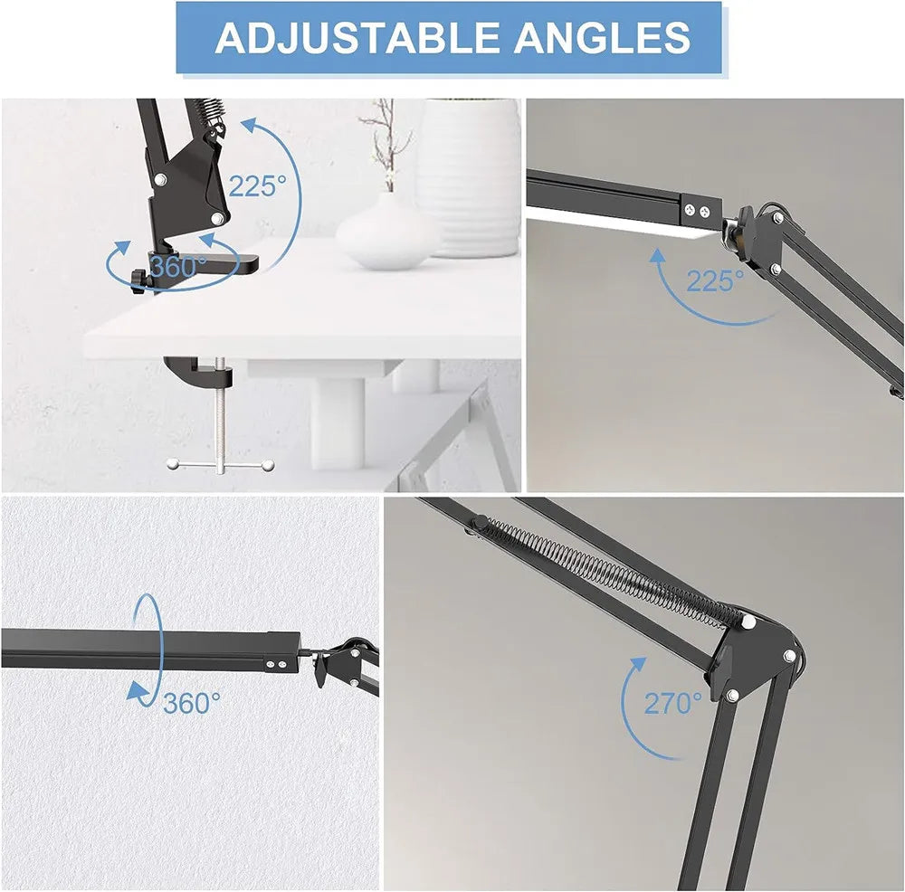 Adjustable Dimmable LED Reading Lamp with Memory Function