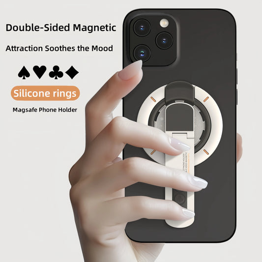Magnetic Decompression Phone Stand with 360° Rotation for All Devices