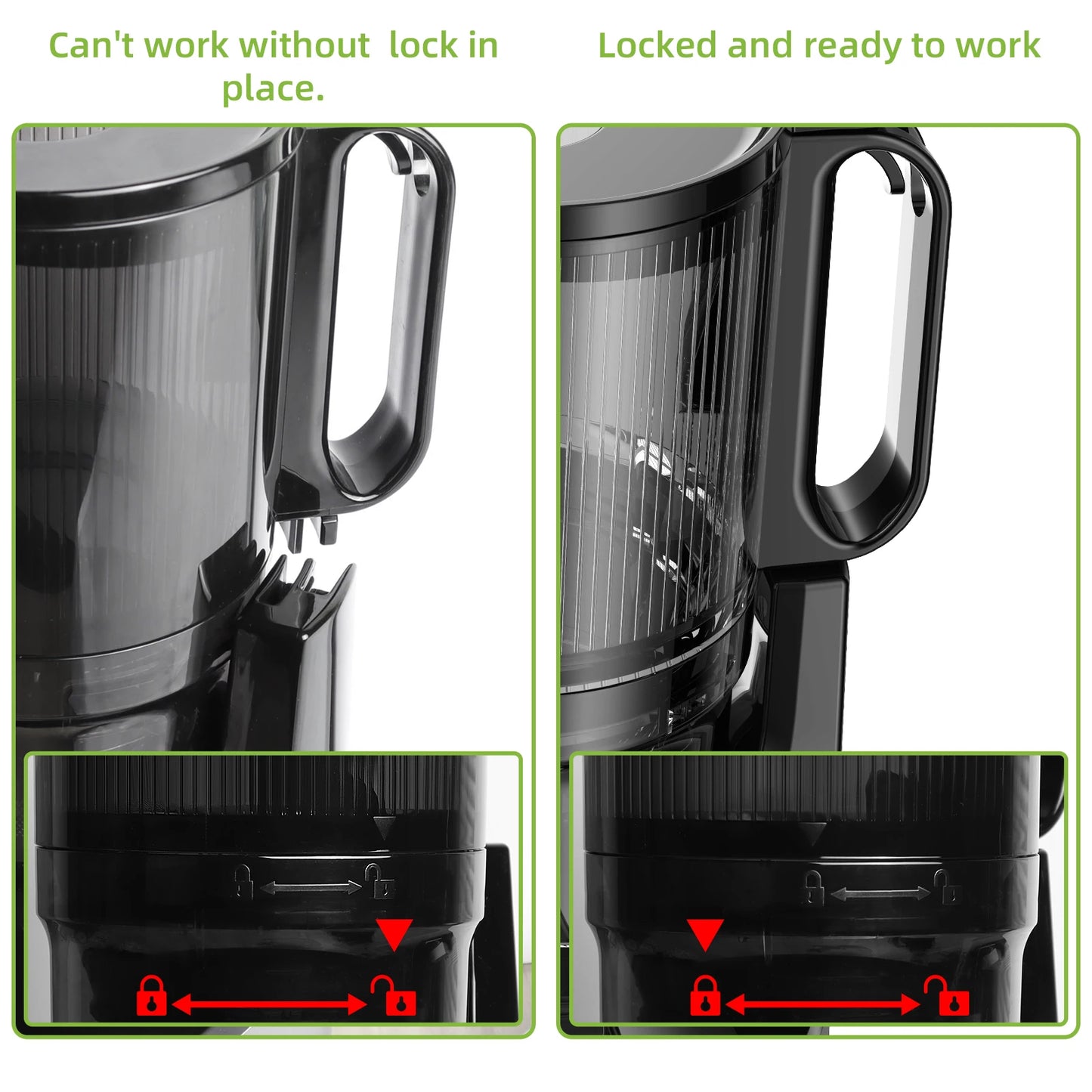 BioloMix Cold Press Juicer with 130mm Feed Chute and Triple Mesh Filtration