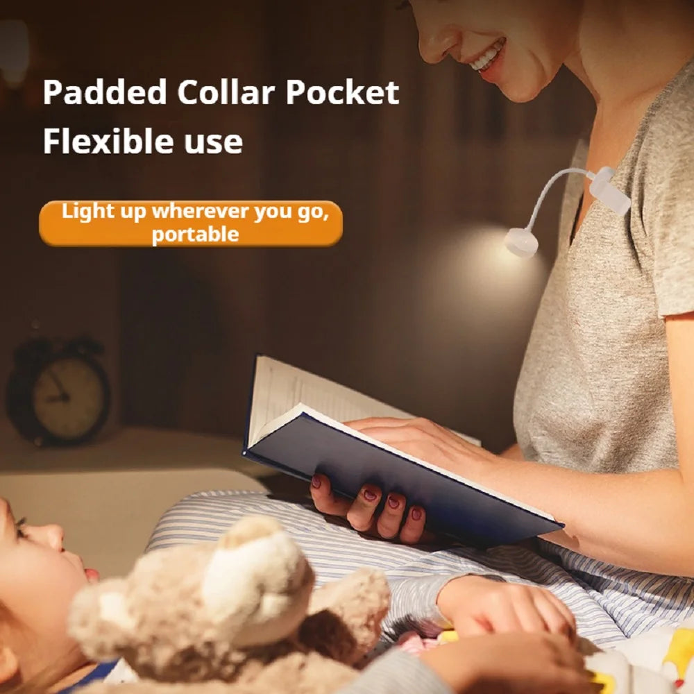 Portable Foldable Book Light for Bedtime Reading with 360° Gooseneck