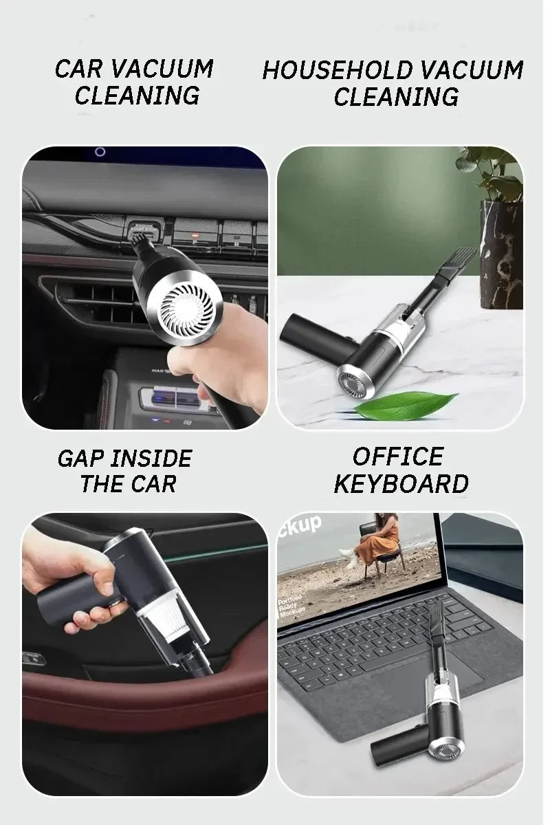 Portable USB Rechargeable Vacuum for Car, Keyboard and Home Use