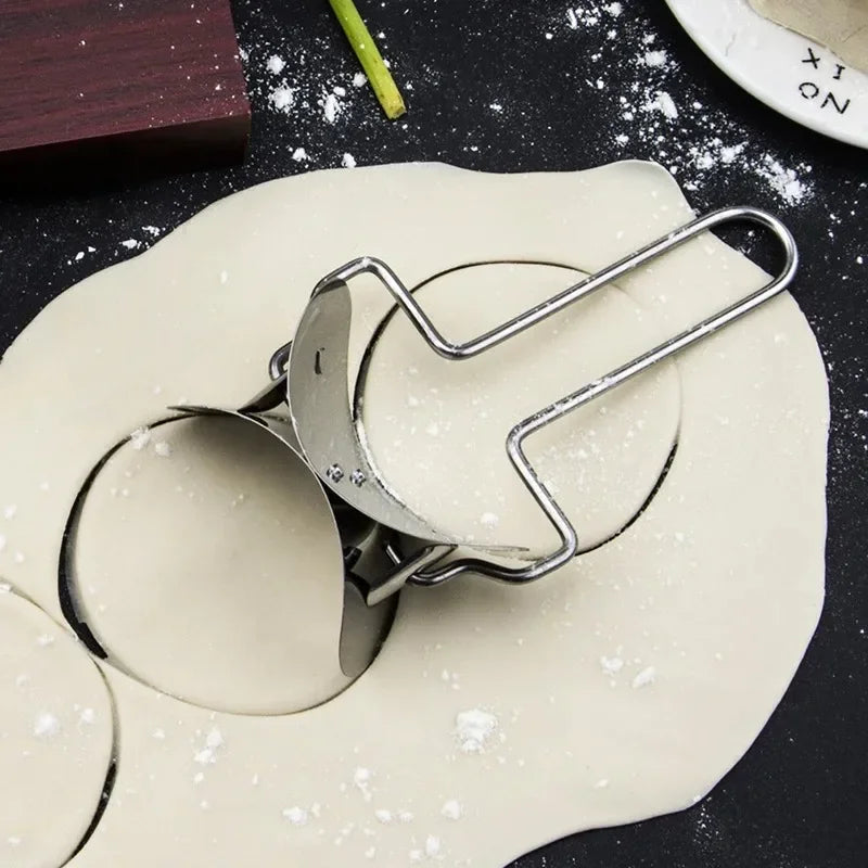 Stainless Steel Dumpling Wrapper Roller Cutter for Noodles & Pasta