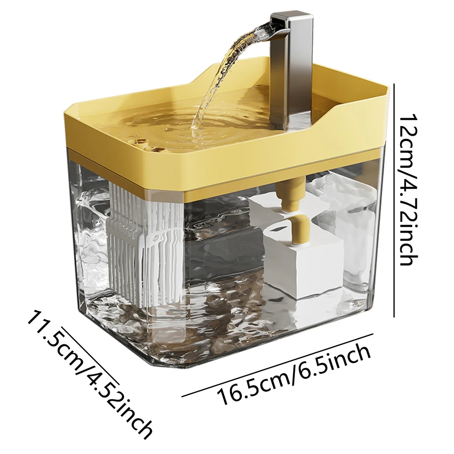 Automatic Cat Water Fountain with Filter and USB Pump – 1.5L Capacity