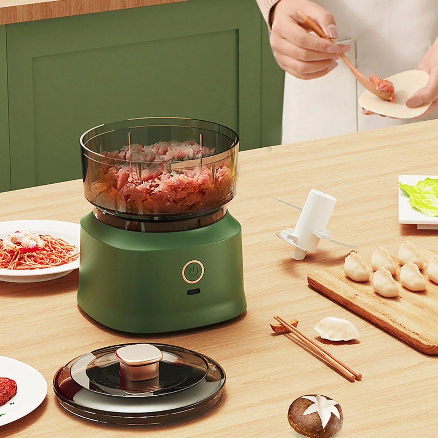Mini Electric Meat Grinder and Food Chopper Wireless 350ml Capacity