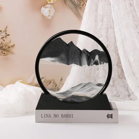 Kinetic Sand Picture Hourglass Dynamic Liquid Sand Art Gift