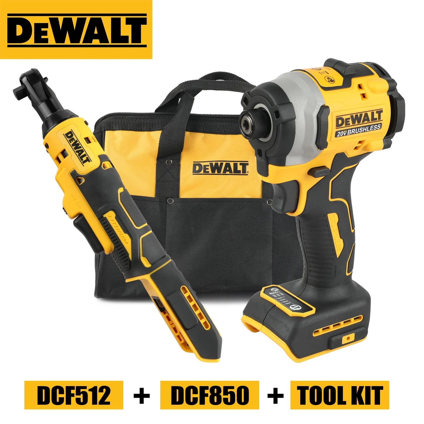 DEWALT Cordless Impact Driver with Brushless Motor and High Torque