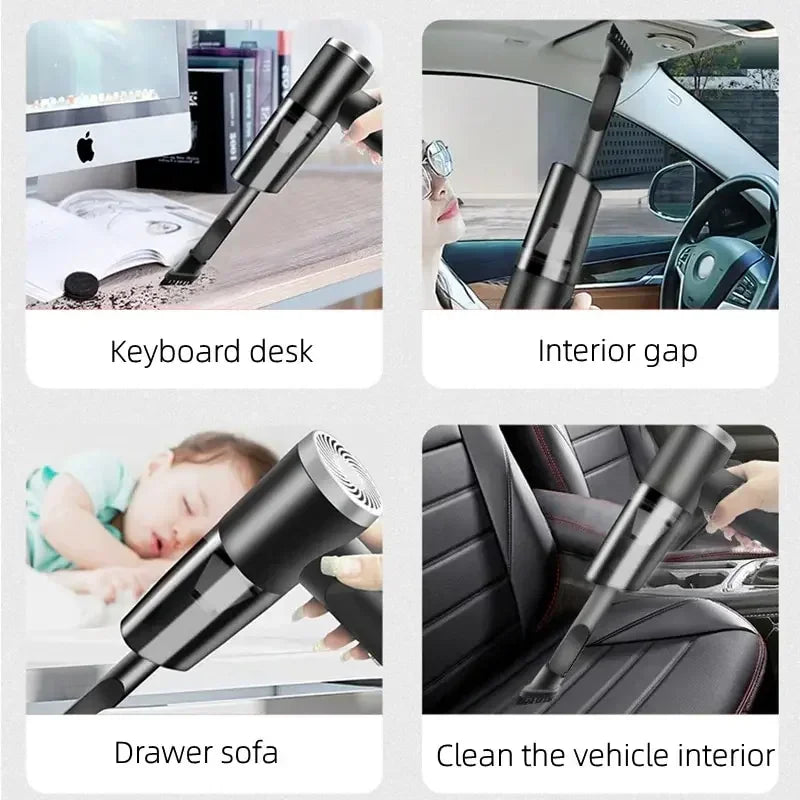 Portable USB Rechargeable Vacuum for Car, Keyboard and Home Use