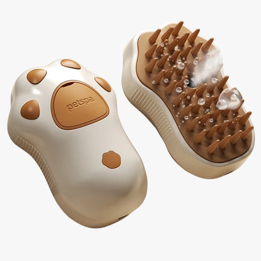 Multi-Function Pet Grooming Brush with Spray and Massage