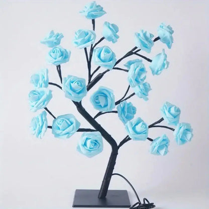 Adjustable Rose Flower Lamp USB Fairy Tree for Decor