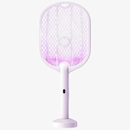 3-in-1 Electric Mosquito Swatter with Lamp and Wall Mount – 3000V & USB-C Charging
